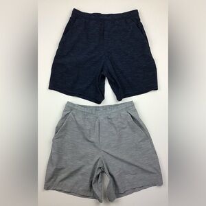 Lot of 2 lululemon shorts men’s medium blue and gray